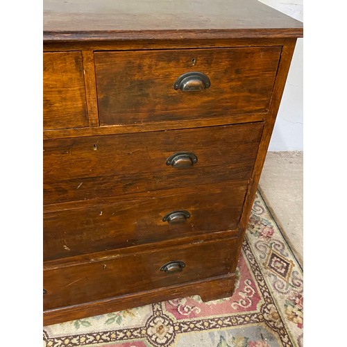 9 - EDWARDIAN CHEST OF DRAWERS 
101 X 48 X 102CM