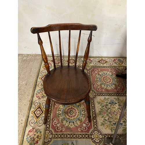 14 - EDWARDIAN DESK AND PENNY CHAIR
92 X 42 X 72CM