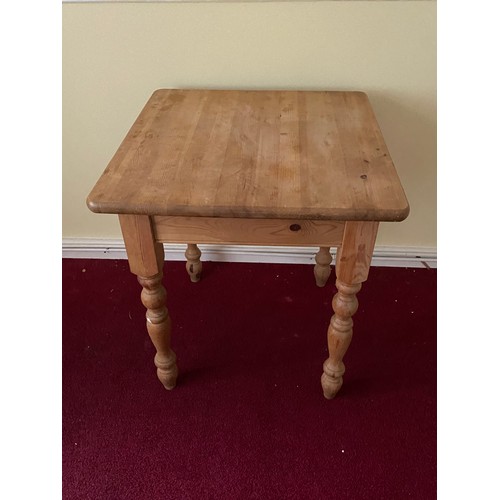 18 - PINE FARMHOUSE TABLE 
68 X 69 X 78CM