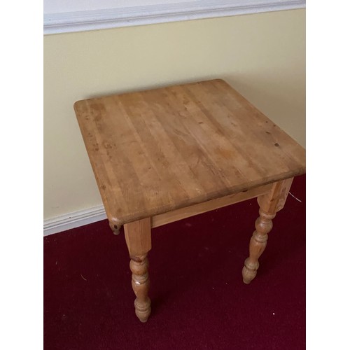 18 - PINE FARMHOUSE TABLE 
68 X 69 X 78CM