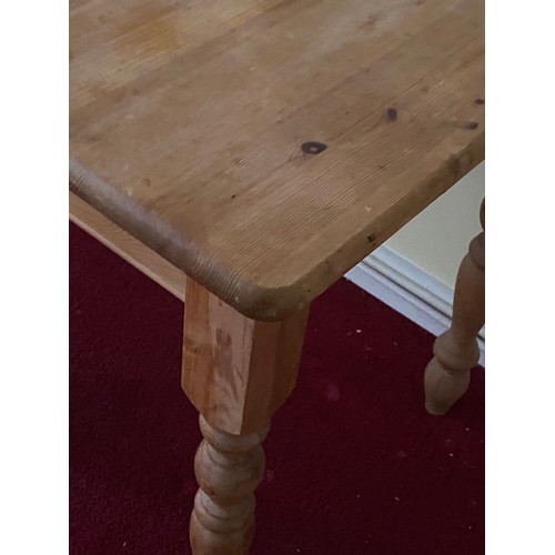 18 - PINE FARMHOUSE TABLE 
68 X 69 X 78CM