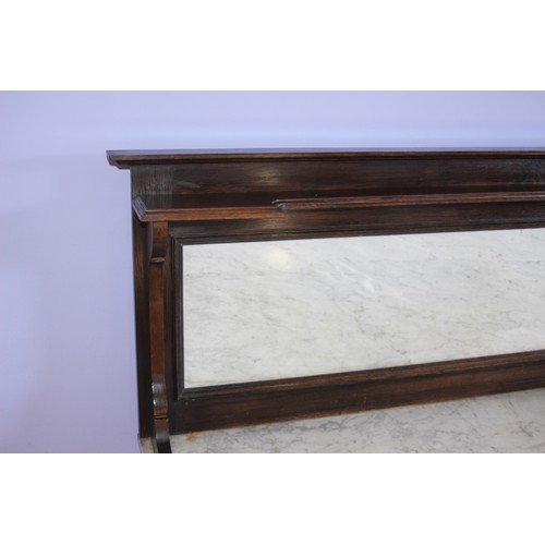 21 - EDWARDIAN MARBLE TOPPED WASH STAND 
106 X 48 X 129CM