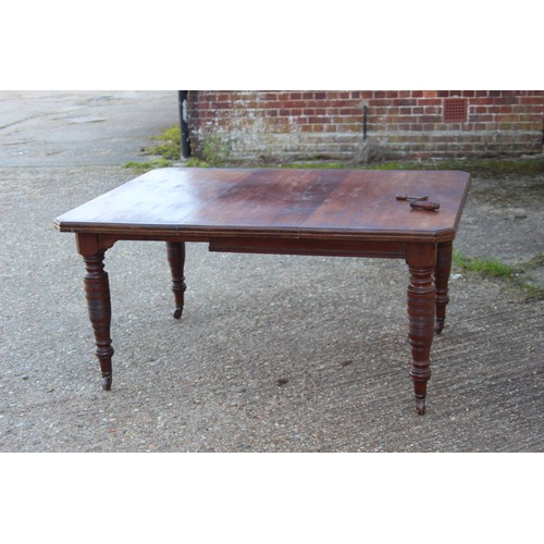 31 - VINTAGE VICTORIAN WIND OUT TABLE WITH KEY