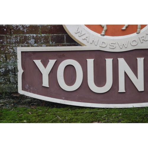 181 - YOUNGS THE RAM BREWERY PUB SIGN
150 X 109CM