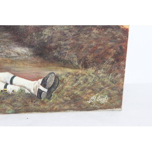 207 - OIL ON CANVAS SIGNED LLA BANKS 1980
46 X 36CM