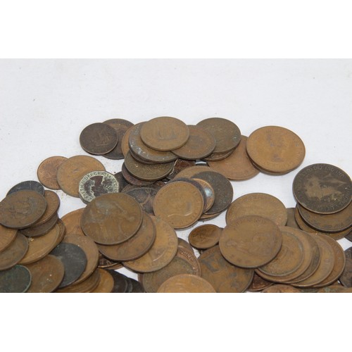 503 - TIN OF OLD PENNIES