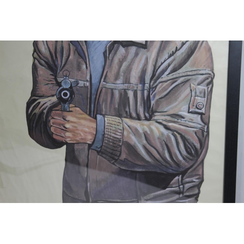 243 - ORIGINAL FRAMED MALIK SHOOTING TARGET
94 X 69CM