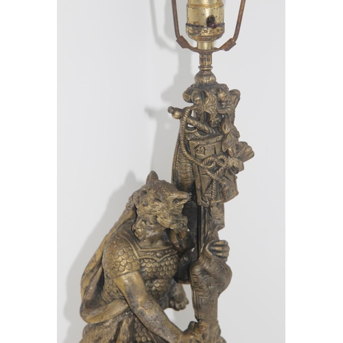 258 - ANTIQUE FIGURED LAMP
74CM