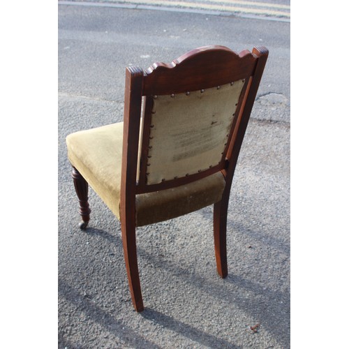 8 - 3 X EDWARDIAN CHAIRS