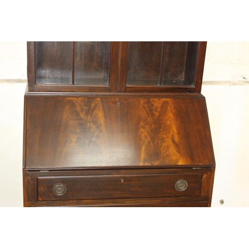 10 - EDWARDIAN BUREAU BOOKCASE
76 X 43 X 198CM