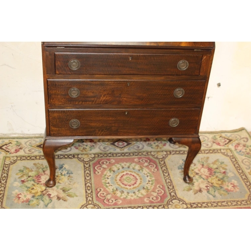 10 - EDWARDIAN BUREAU BOOKCASE
76 X 43 X 198CM