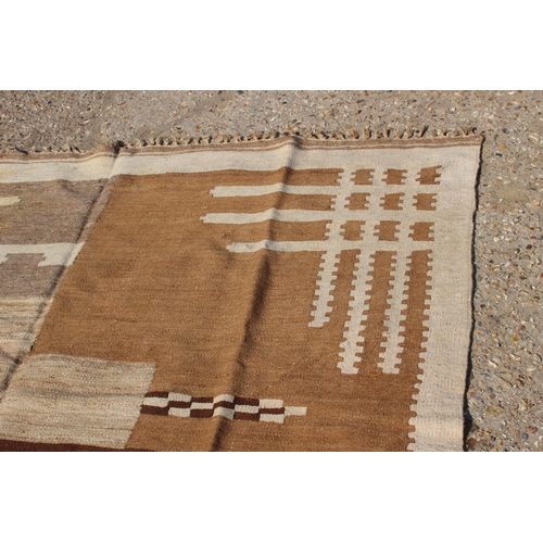 208 - ETHNIC WOVEN RUG - NEEDS A CLEAN HAS A SMELL 
300 X 200CM