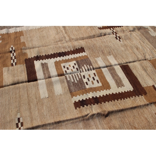 208 - ETHNIC WOVEN RUG - NEEDS A CLEAN HAS A SMELL 
300 X 200CM