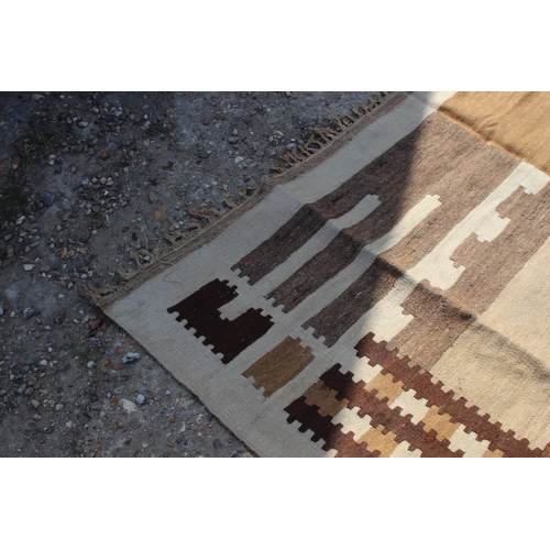 208 - ETHNIC WOVEN RUG - NEEDS A CLEAN HAS A SMELL 
300 X 200CM