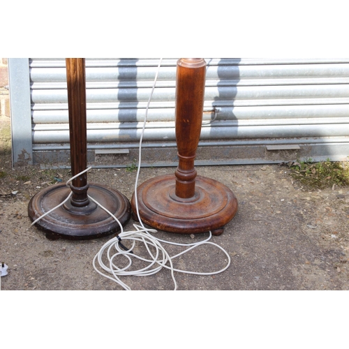 228 - 2 X STANDARD LAMPS 
170CM