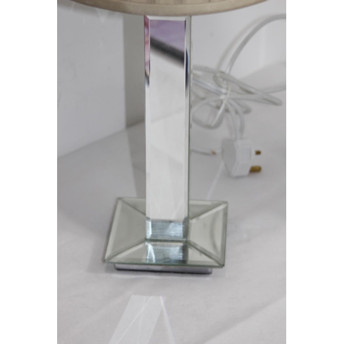 230 - PAIR OF MIRRORED MODERN LAMPS
50CM