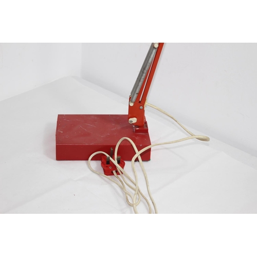 233 - VINTAGE RED ITALIAN ANGLEPOISE 
80CM