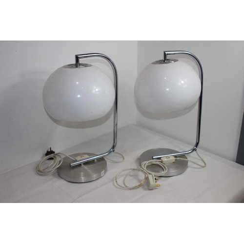 236 - PAIR OF RETRO LAMPS 
47CM