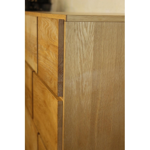 3 - BEECH MULTI CHEST OF DRAWERS 
49 X 78 X 147CM