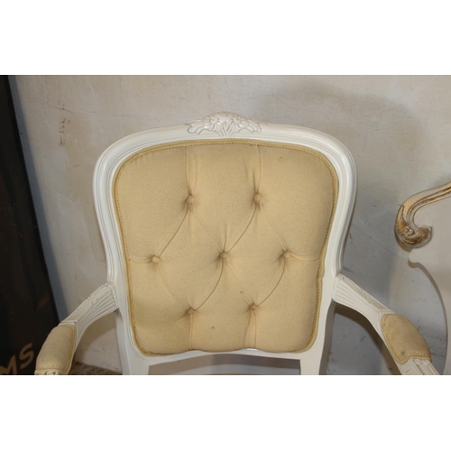 30 - ORNATE MIRROR AND Queen Anne STYLE CHAIR 
102 X 82 X 20CM