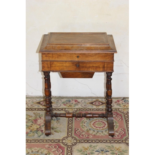 36 - ANTIQUE WORKBOX
50 X 40 X 65CM