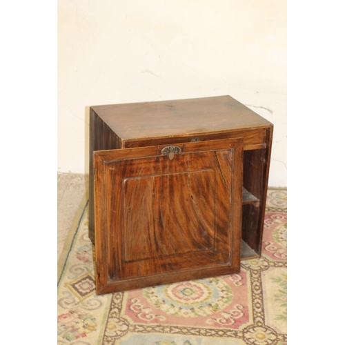 42 - ORIENTAL PLANT STAND AND EASTERN CUPBOARD - DOOR A/F 
90 X 40CM