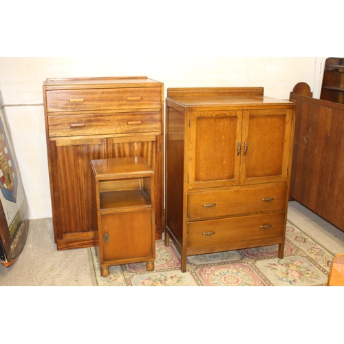 45 - 3 X PIECES OF UTILITY FURNITURE 
86 X 40 X 122CM