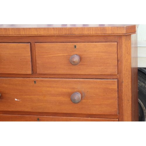 48 - EDWARDIAN CHEST OF DRAWERS 
103 X 49 X 109CM