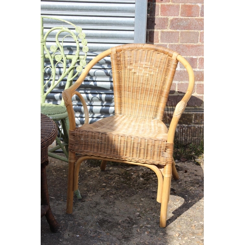 54 - QUANTITY OF WICKER FURNITURE 
68 X 48CM