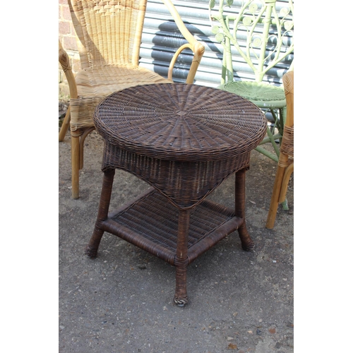 54 - QUANTITY OF WICKER FURNITURE 
68 X 48CM