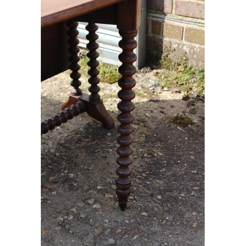 60 - VINTAGE DROP LEAF BARLEY TWIST TABLE 
87 X 69 X 110CM