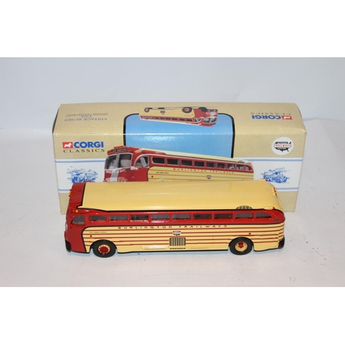 CORGI 98465 YELLOW COACH 743 DIECAST MODEL WITH BOX