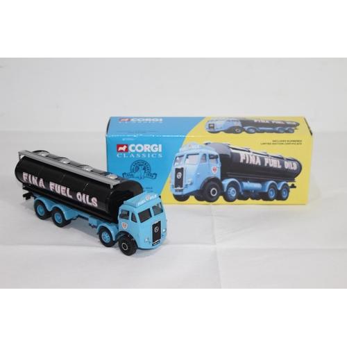 664 - CORGI 27201 FINA FUEL OILS TANKER SET DIECAST MODEL WITH BOX