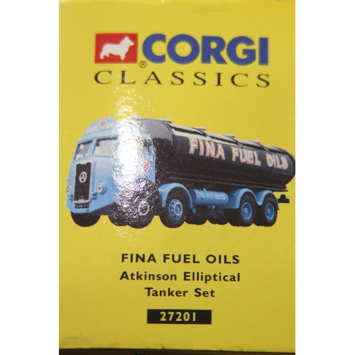 664 - CORGI 27201 FINA FUEL OILS TANKER SET DIECAST MODEL WITH BOX