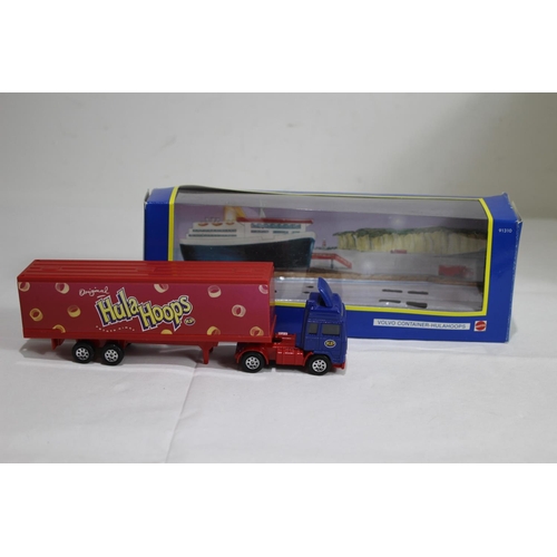 702 - CORGI VOLVO CONTAINER HULAHOOPS  DIECAST MODEL WITH BOX