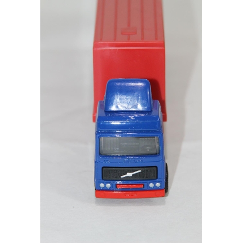 702 - CORGI VOLVO CONTAINER HULAHOOPS  DIECAST MODEL WITH BOX