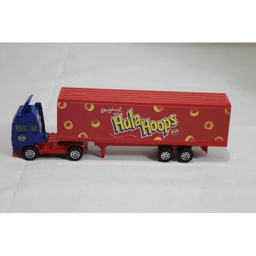 702 - CORGI VOLVO CONTAINER HULAHOOPS  DIECAST MODEL WITH BOX
