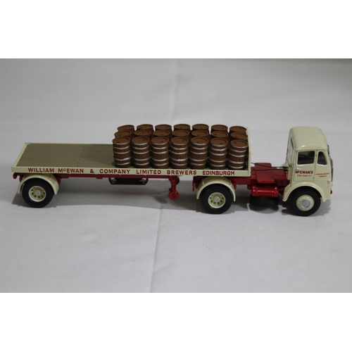 703 - CORGI 10001 ERF KN ARTIC TRAILER AND BARRELS DIECAST MODEL WITH BOX
