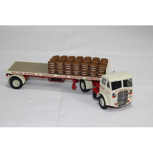 703 - CORGI 10001 ERF KN ARTIC TRAILER AND BARRELS DIECAST MODEL WITH BOX