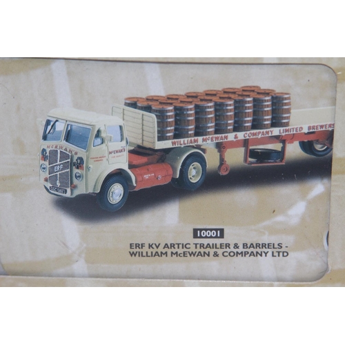 703 - CORGI 10001 ERF KN ARTIC TRAILER AND BARRELS DIECAST MODEL WITH BOX