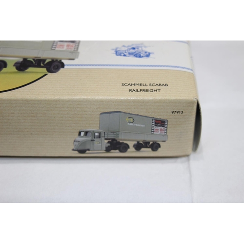 711 - CORGI 97913 SCARAB RAIL-FREIGHT  DIECAST MODEL WITH BOX