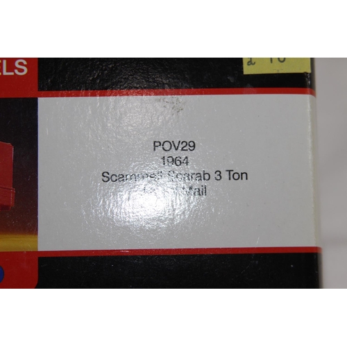 712 - CORGI POV29 1964 SCAMMELL SCARAB 3 TON Royal Mail DIECAST MODEL WITH BOX