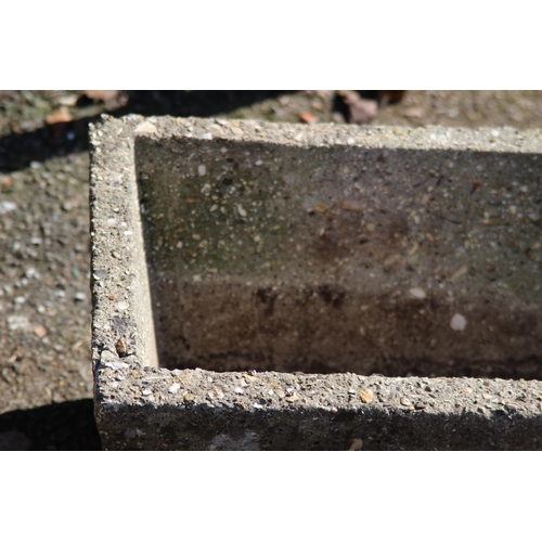 108 - 2 X STONE TROUGHS 
61 X 34 X 22CM