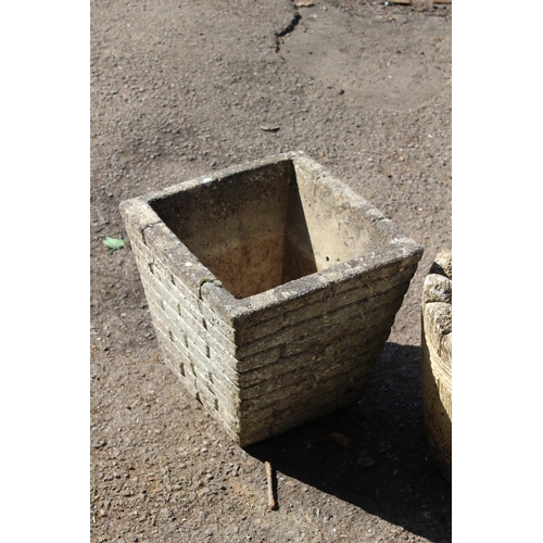 111 - QUANTITY OF STONE POTS 
25 X 25CM