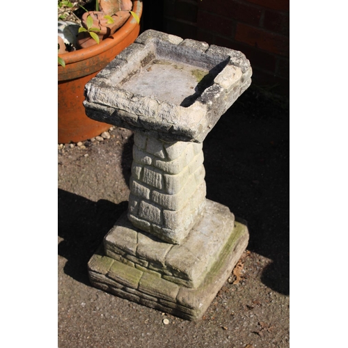 113 - STONE BIRD BATH
66CM