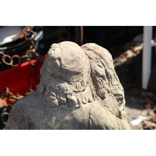 115 - LOVERS STONE GARDEN ORNAMENT
73CM