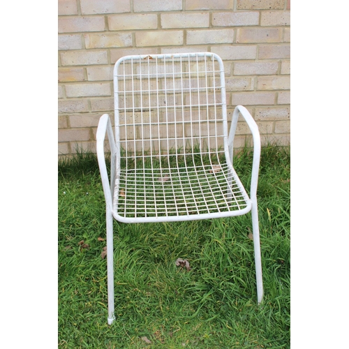 126 - 3 X RETRO METAL CHAIRS 
52 X 52 X 76CM