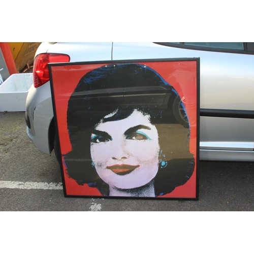 157 - POP ART JACKIE PRINT 
95 X 95CM