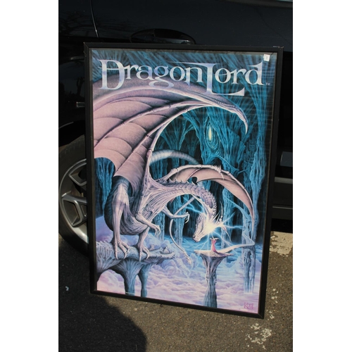 158 - 3 X DRAGON PRINTS 
104 X 73CM