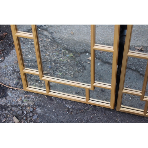 163 - 2 X DOMED TOPPED MIRRORS
75 X 45CM